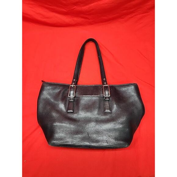 COACH Legacy Black Leather Tote Double Handle Shoulder Bag 9847 ‘02 Y2K VTG - Picture 1 of 6